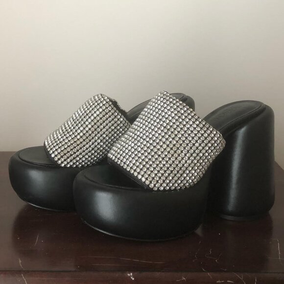 Naked Wolfe WOW Black Diamonds Platform Sandal - Picture 8 of 15